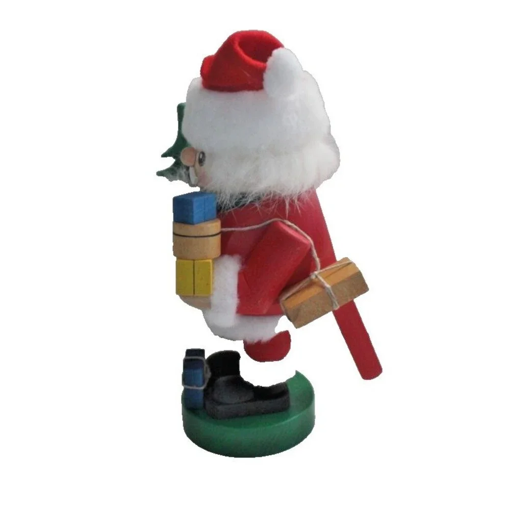 Erzgebirgische Volkskunst Seifen Wooden Santa Nutcracker Germany